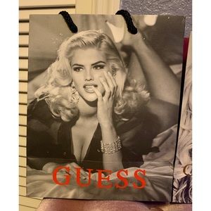 Rare Collectible ‘Anna Nicole Smith’ Guess Campaign Shopping Bag Small